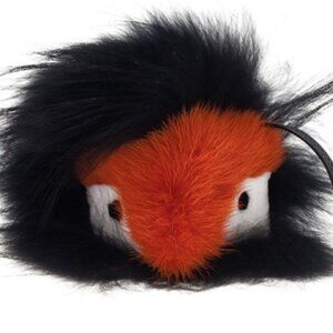 Fendi Fur Black and Orange Monster Bag Charm Or Key Holder